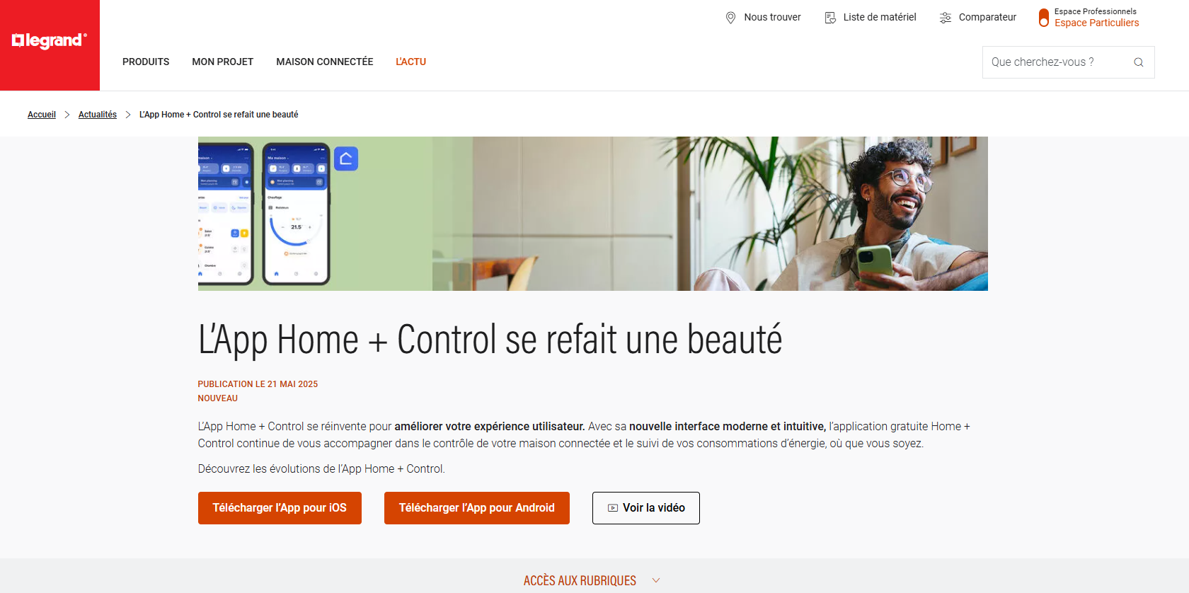 L’App Home + Control se refait une beauté